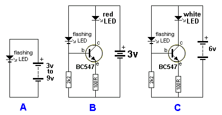30 LED Projects section diagram led flashlight 